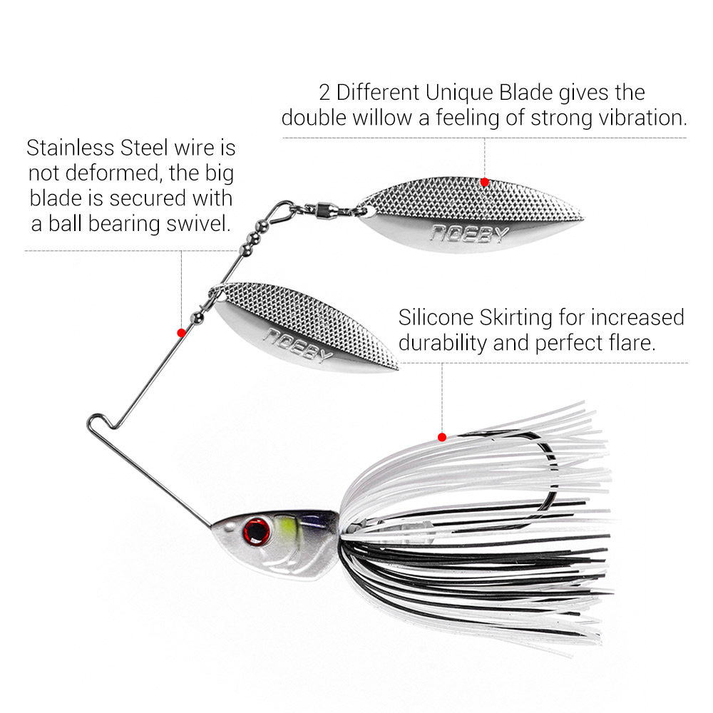 Noeby Spinnerbait 10.5g 14g 21 - Saltwater Fishing Hook recension och pris