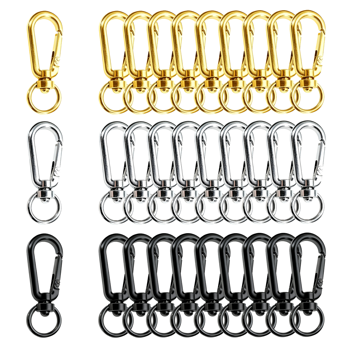 9/18/36 Pcs Open Swivel Clips  - Fishing Swivel Connector recension och pris