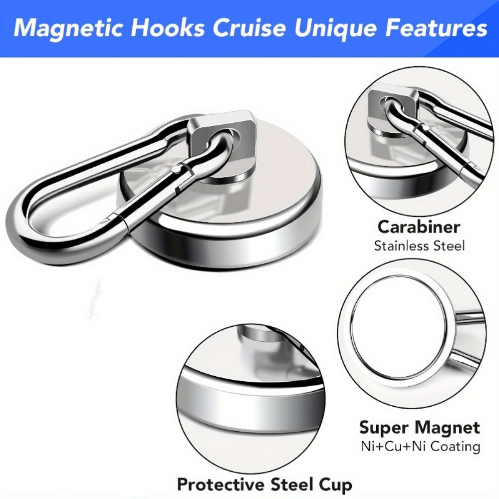1/2pcs Ultra-Strong Magnetic H - Fishing Swivel Connector recension och pris