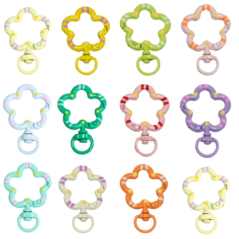 5pcs Flower Metal Lobster Claw - Fishing Swivel Connector recension och pris