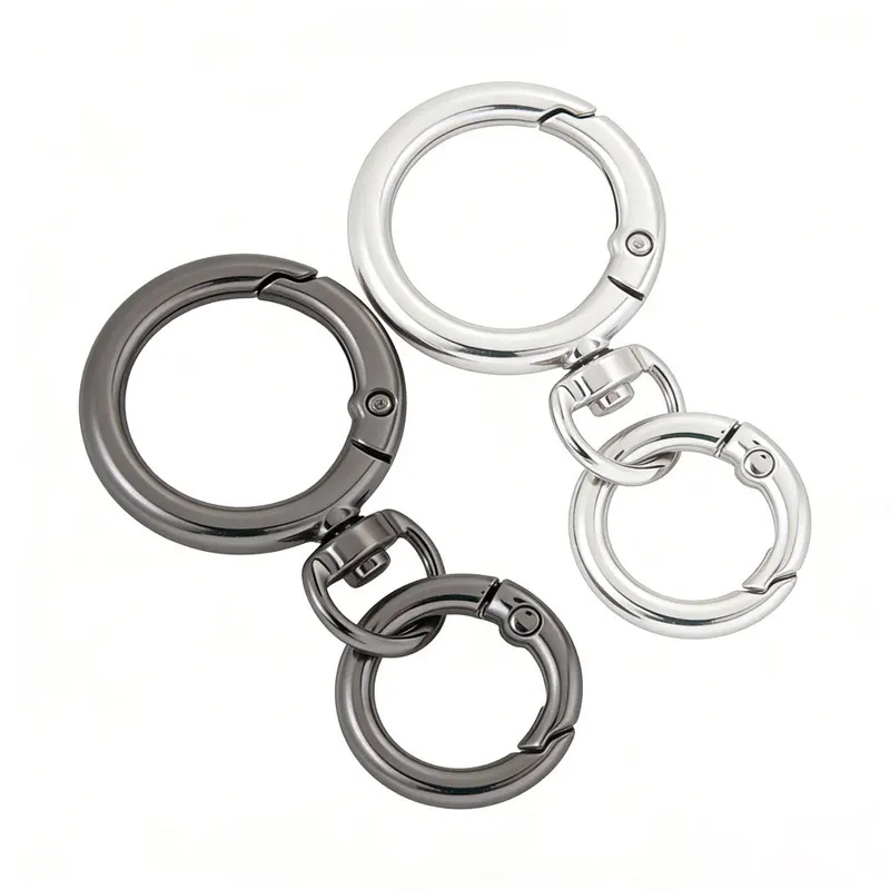 2Sets Round Spring Snap Carabi - Fishing Swivel Connector recension och pris