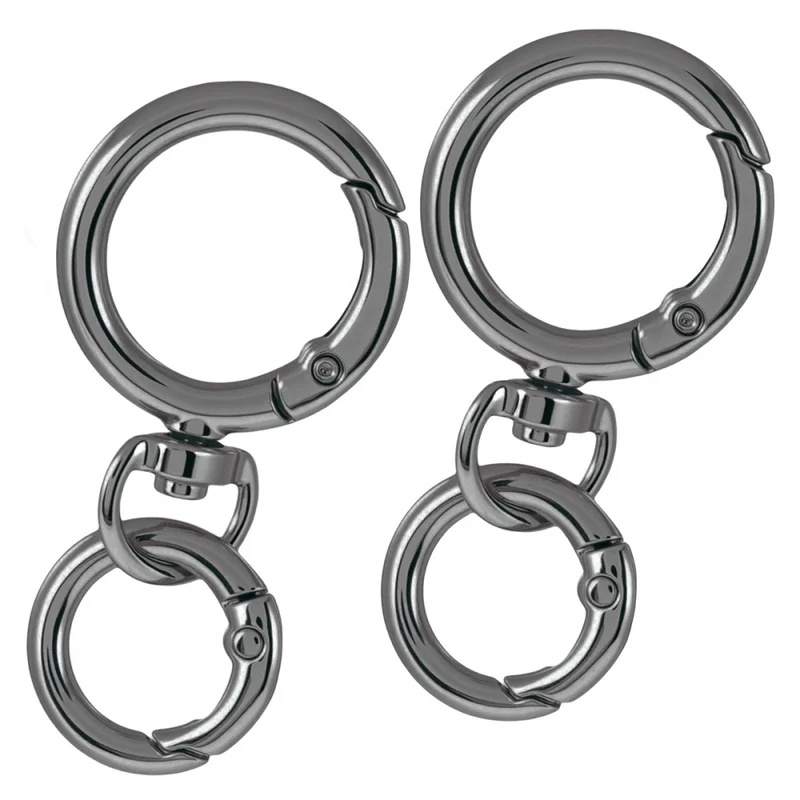 2Sets Round Spring Snap Carabi - Fishing Swivel Connector recension och pris