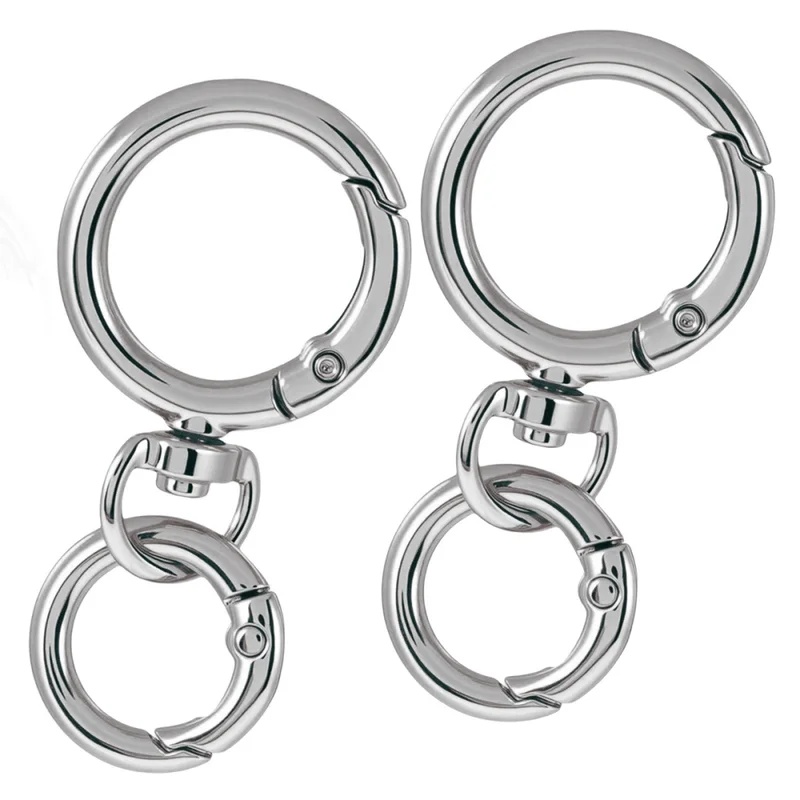 2Sets Round Spring Snap Carabi - Fishing Swivel Connector recension och pris