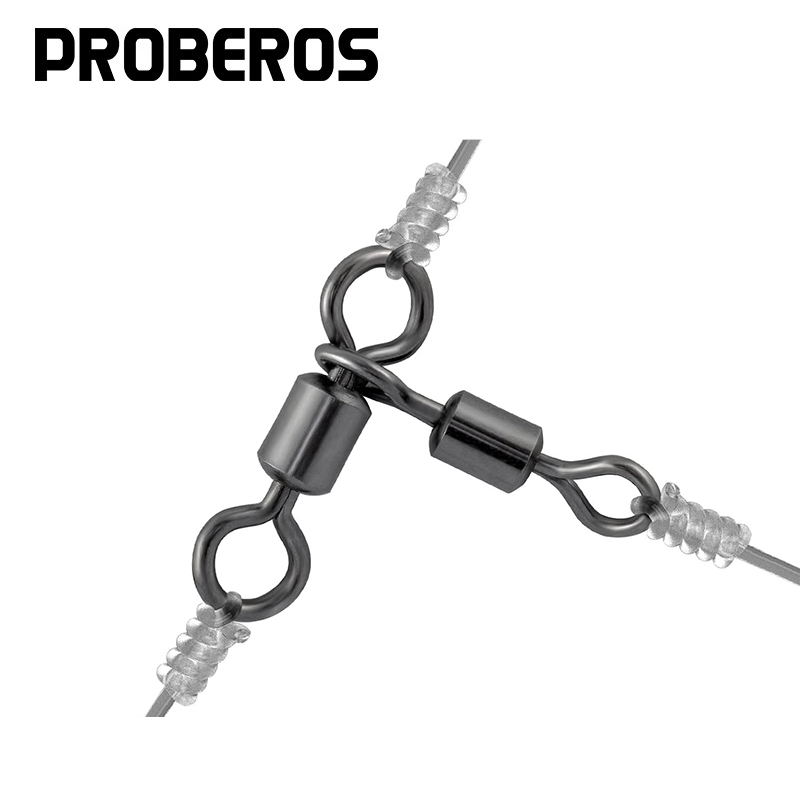 PRO BEROS 50Pcs 3 Way Swivels  - Saltwater Fishing Hook recension och pris