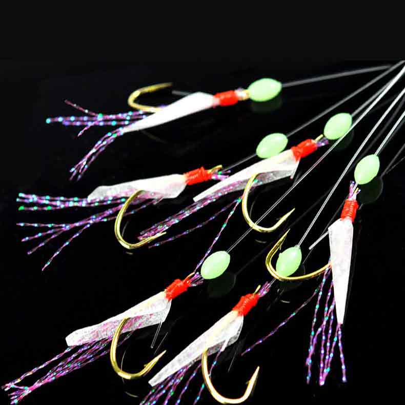 6 Hooks Sabiki Rigs Saltwater  - Saltwater Fishing Hook recension och pris