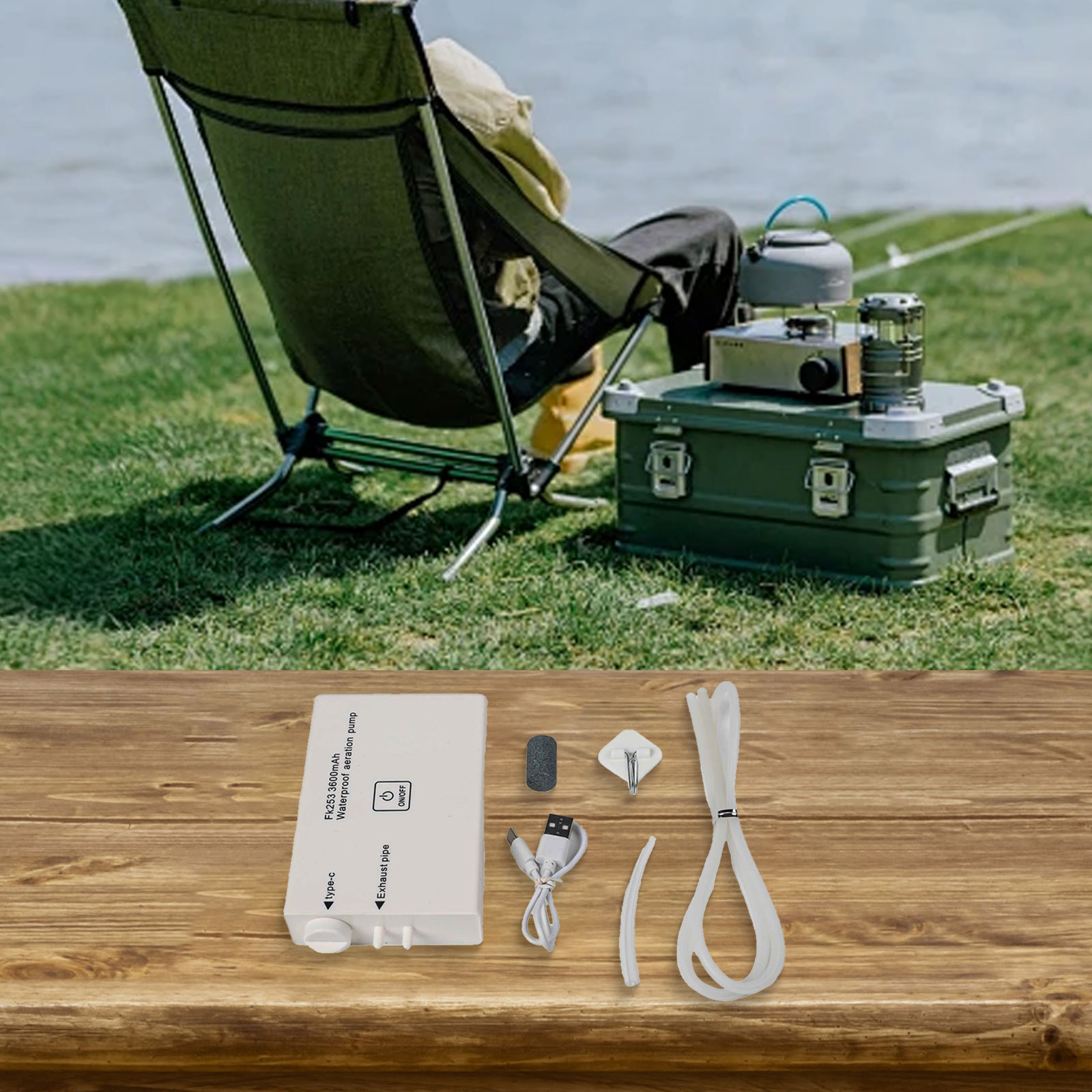 14*6*2.2cm Oxygen Pump Oxygen  - Fishing Equipment Brands recension och pris