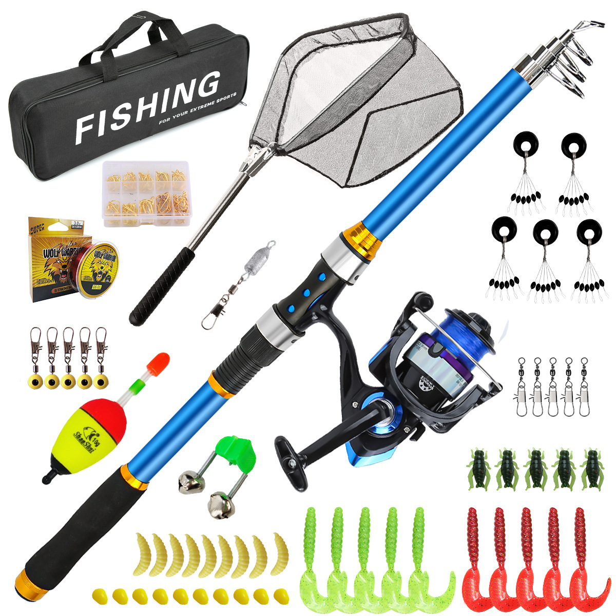 2.1-3.6M Telescopic Glass Fibe - Fishing Equipment For Kids recension och pris
