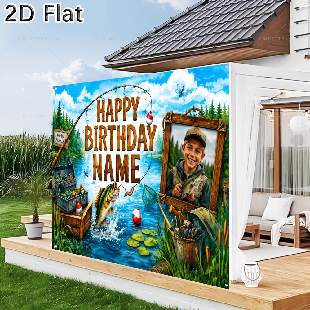Custom Name Photo fishing-them - Fishing Equipment For Kids recension och pris