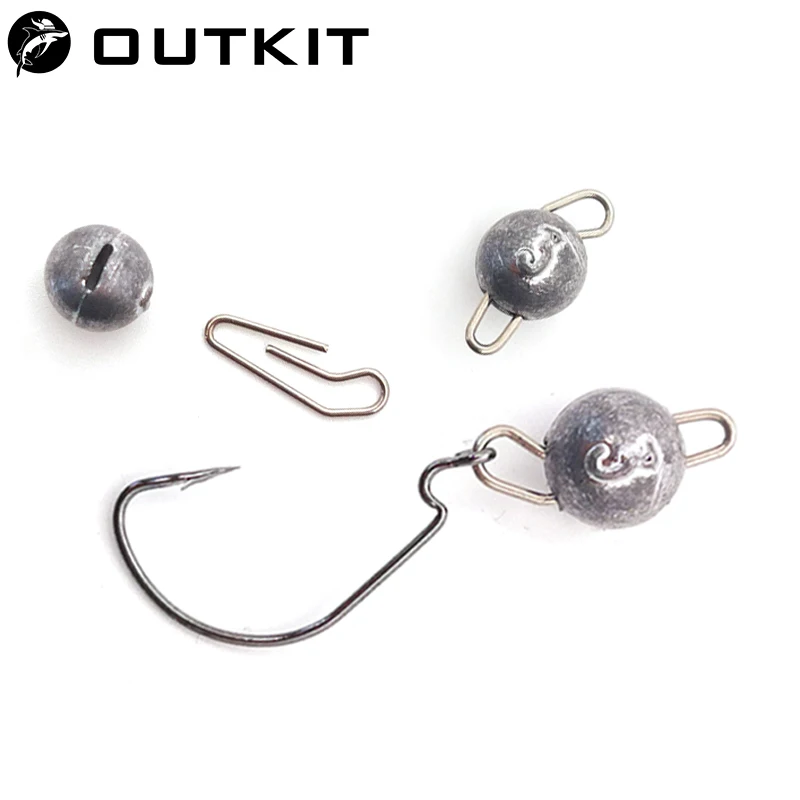 OUTKIT 10pcs/lot Lead Head Sin - Fishing Equipment Lures recension och pris