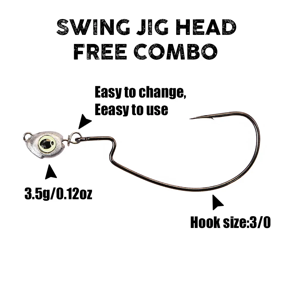B&U Swing Jig Head Cheburashka - Fishing Equipment Lures recension och pris