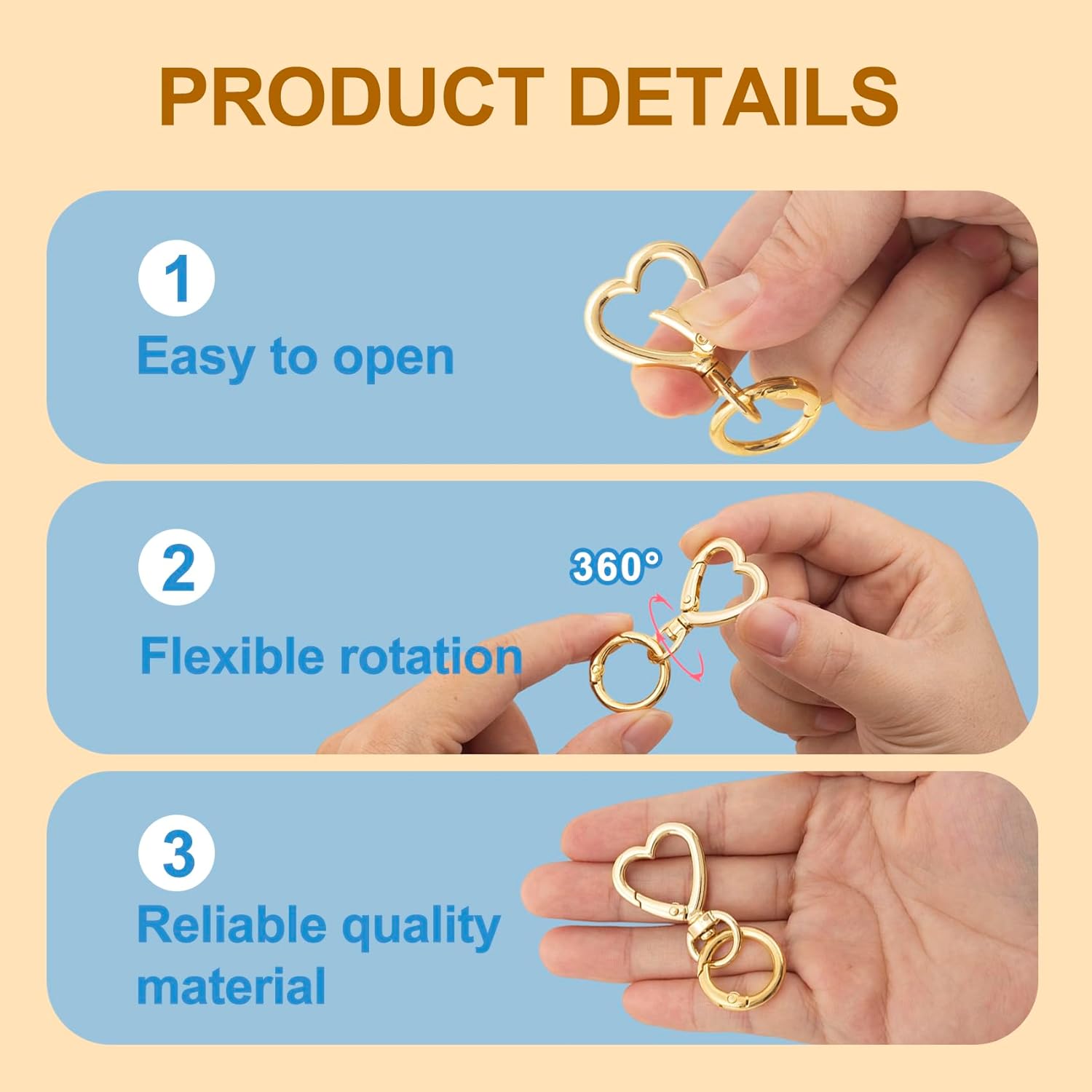 5/10/20/40 Sets Double Opening - Fishing Swivel Connector recension och pris